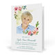 Pink Corner Flower Photo Folded Sympathy Cards Image 3 of 3